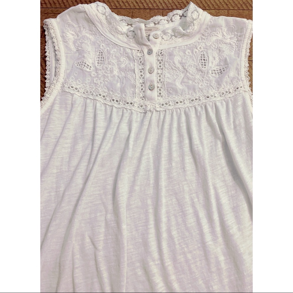 Lucky Brand Mock Lace Tank Top